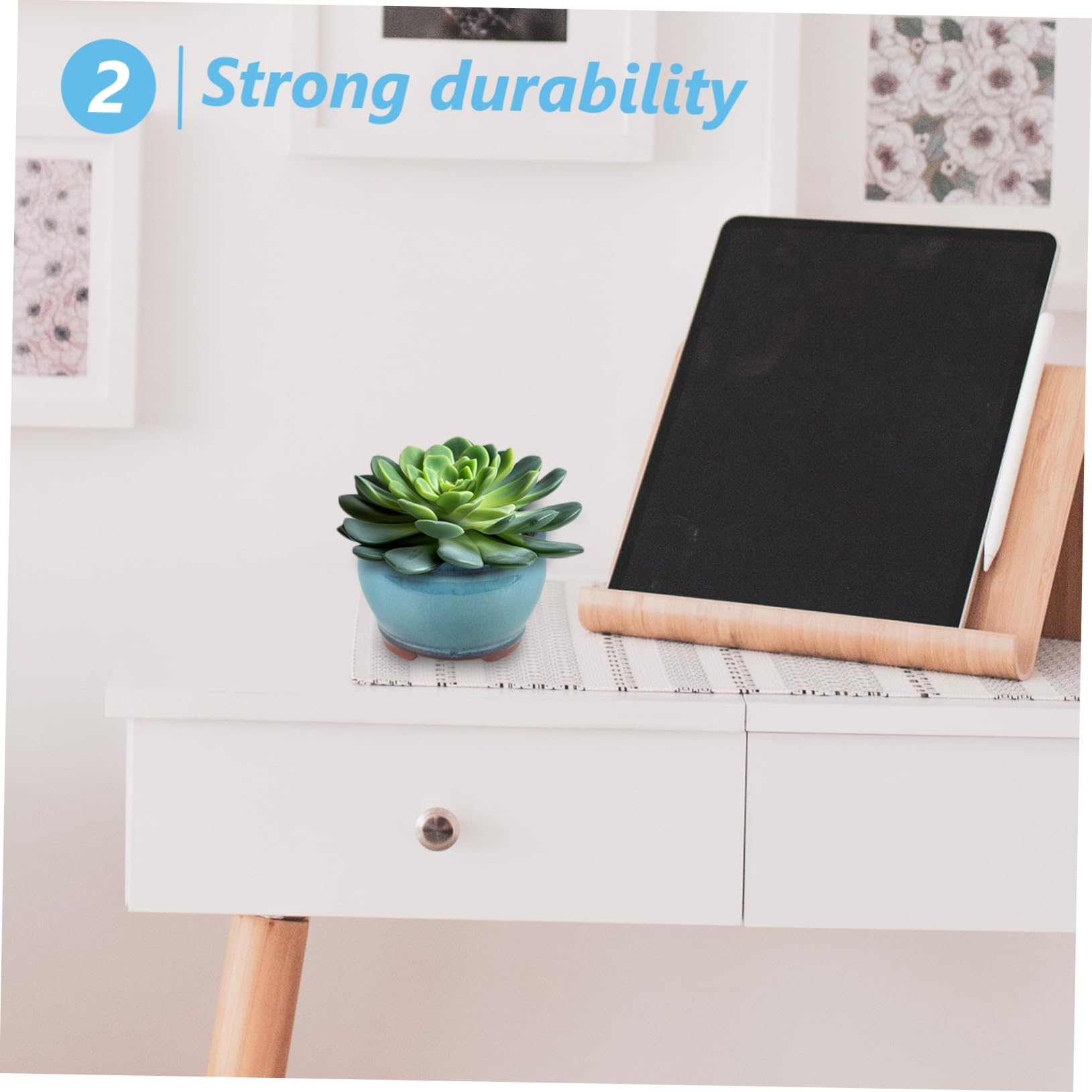 Supvox 5st Saftige Spargel-topfpflanze Blumentopf Dekorativer Pflanzer Sukkulenten Pflanzen Topf Kleiner Pflanztopf Sukkulententopf Desktop-Topf Für Sukkulenten Kaktustopf Lila Ton