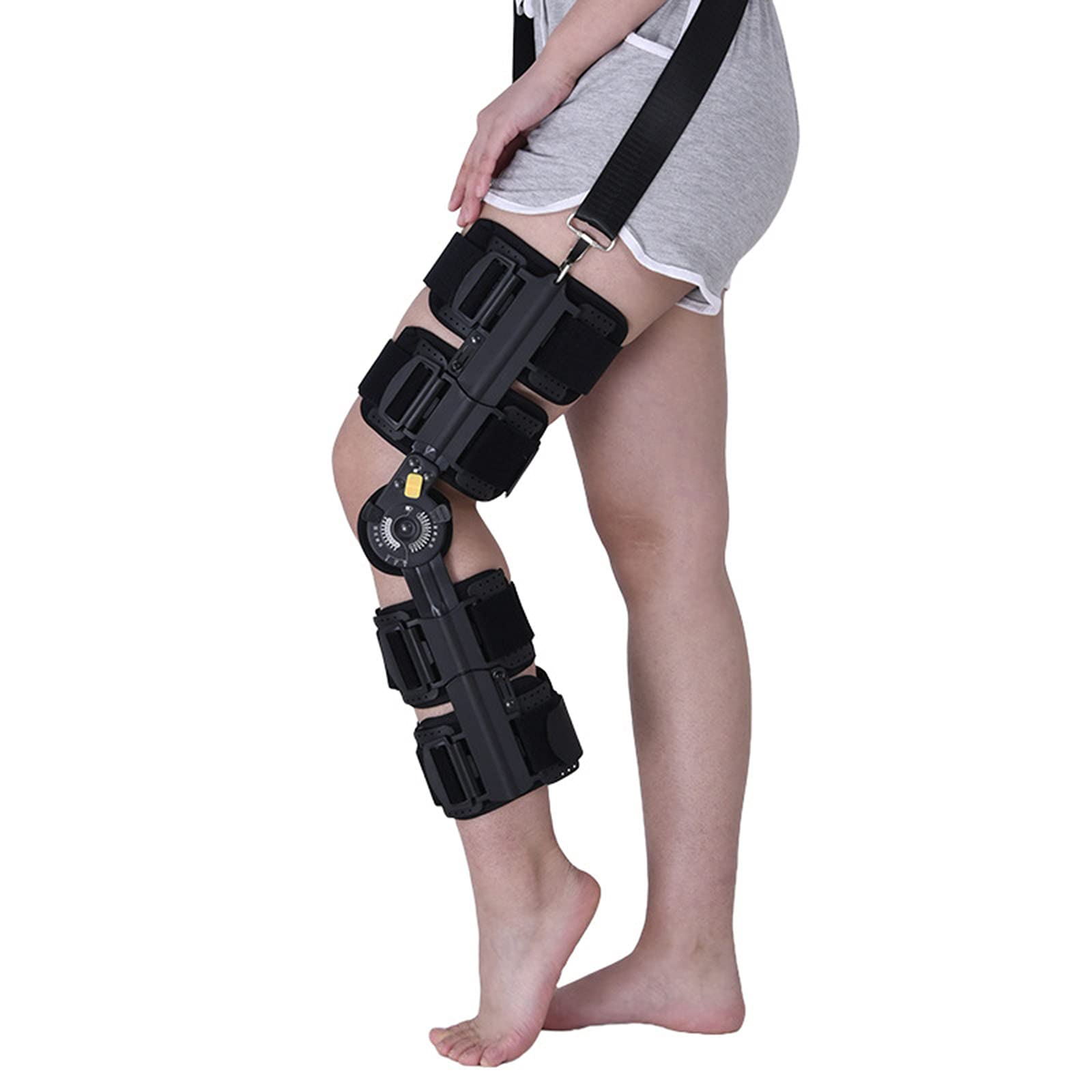 Rodillera Ajustable con Bisagras, Rodillera Postoperatoria para Estabilización De Recuperación, Lesiones De Ligamento Cruzado Anterior, Colateral Medial Y Posterior, Inmo