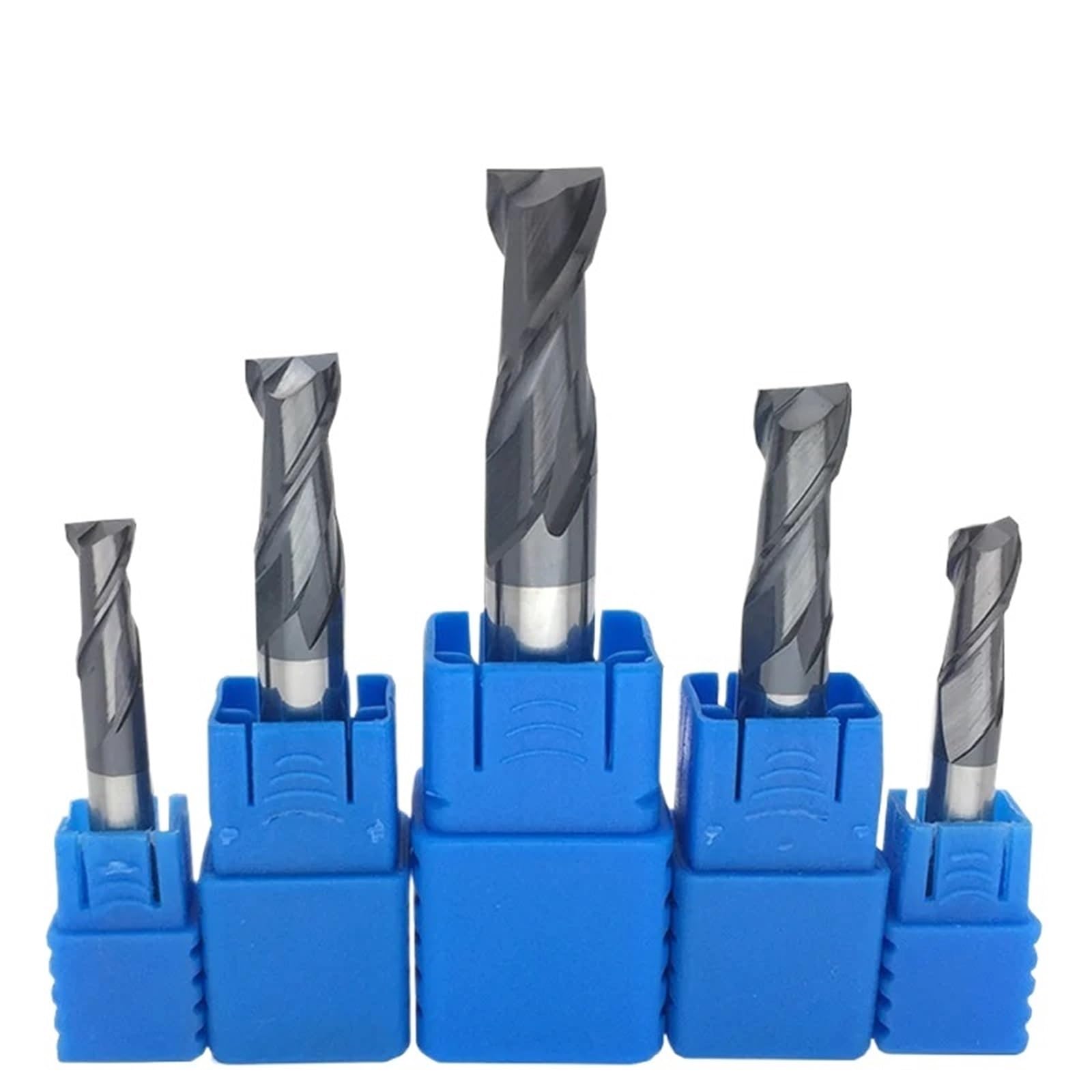 Fresa de aleación, Fresas de extremo carburo HRC50 2 hojas acero tungsteno chavetero aleación dura extendida varios tamaños 1 Uds(16x40x16Dx100)