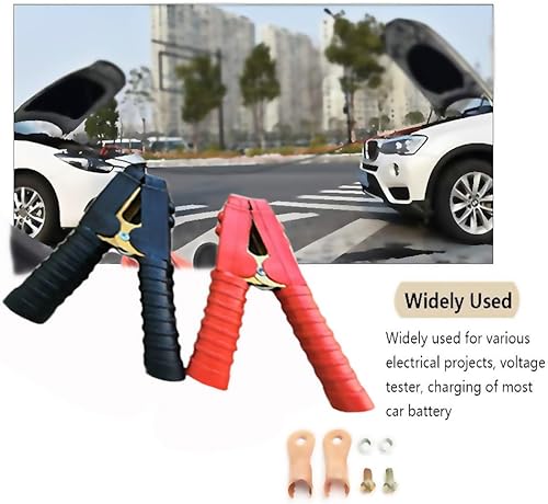 Miniatura 6 de NANSH 300A Pinzas de cocodrilo Booster Cable de puente para cargador de batería de coche resistente cargador de batería de coche 2 pares 600A