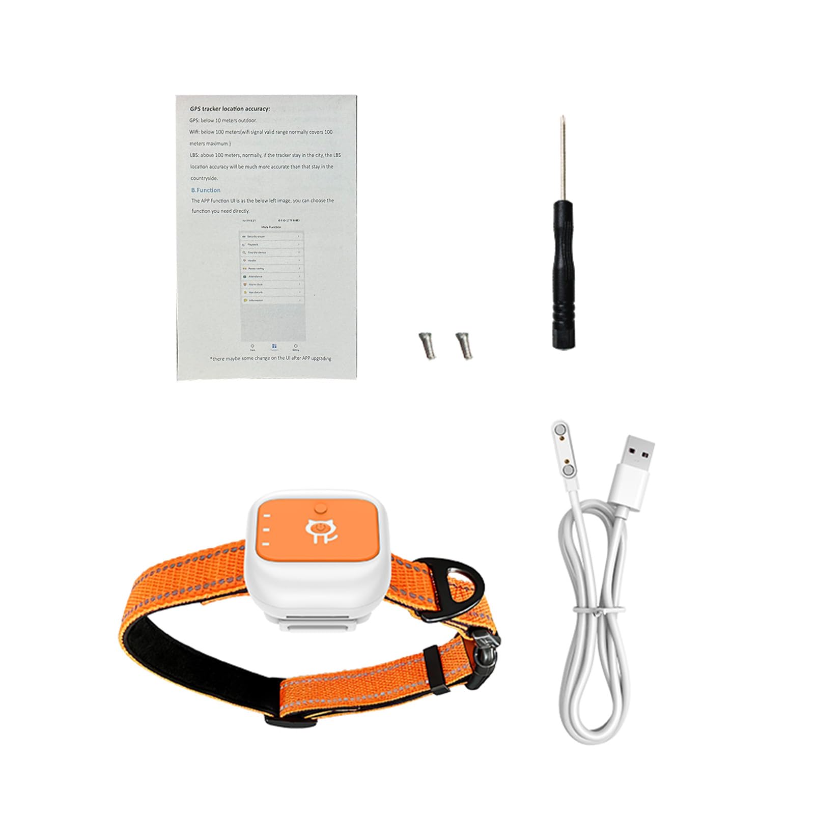 Domary Localizador GPS para Mascotas, Valla Electrónica para Perros, Valla Virtual, Límite Electrónico con Seguimiento en Tiempo Real, Alerta SOS, Batería Perros y (Versión Eurasia y África)