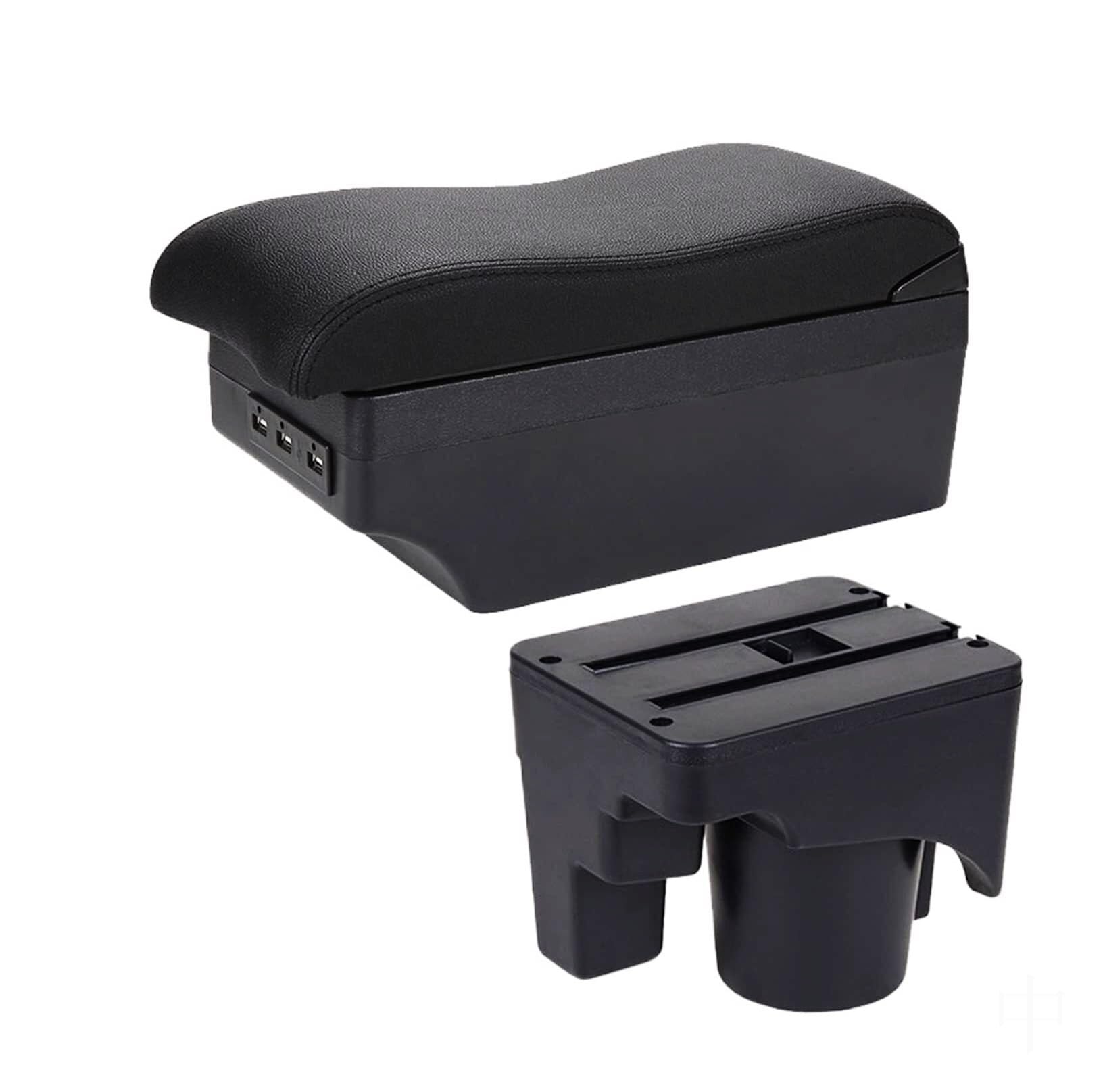 GTDTKGANAK Storage Box For Vw For Golf 5 For 6 For Mk5 For Mk6 For Jetta For Sagitar Car Armrest For Box Center Console Storage For(C2 7 Usb)