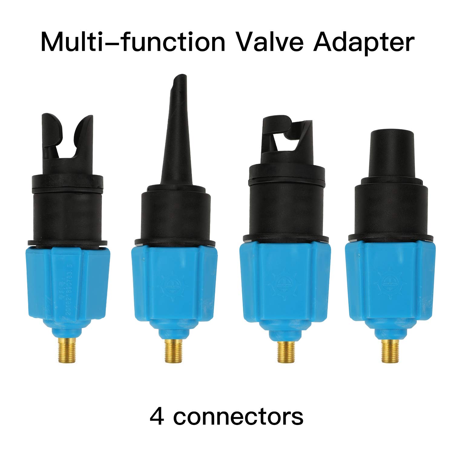 Set Di 7 Adattatori Universali Per Gonfiare SUP, Paddle Board, Gonfiabili | Compatibili Con Valvole C7, D7 E Altre | Per Pompe E Compressori - 6