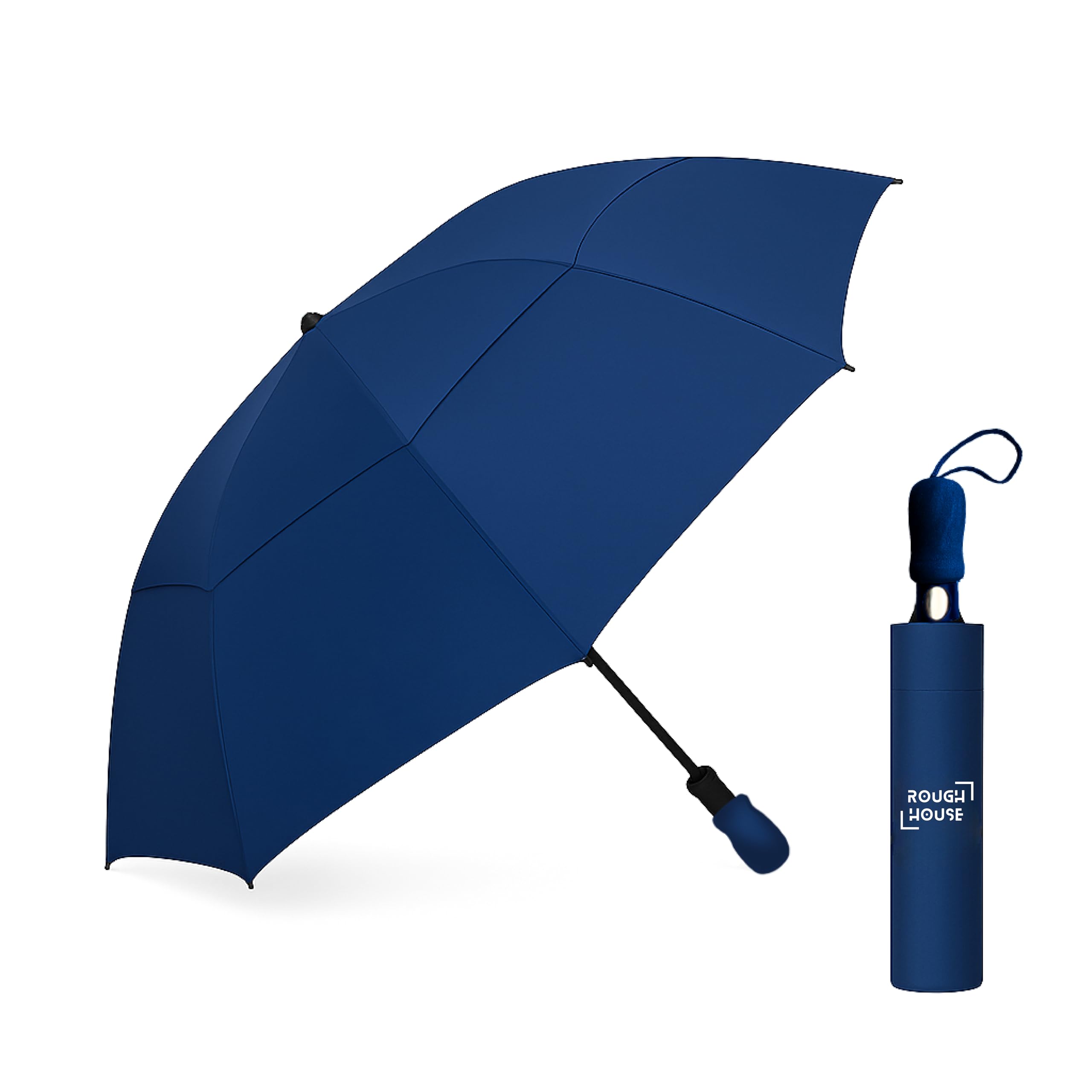 Foldable Golf Umbrella – Windproof, Tri-Fold Large Umbrella for Men & Women | Stylish & Portable | All-Weather Protection for Rain, Sun, Travel, & Outdoor Use