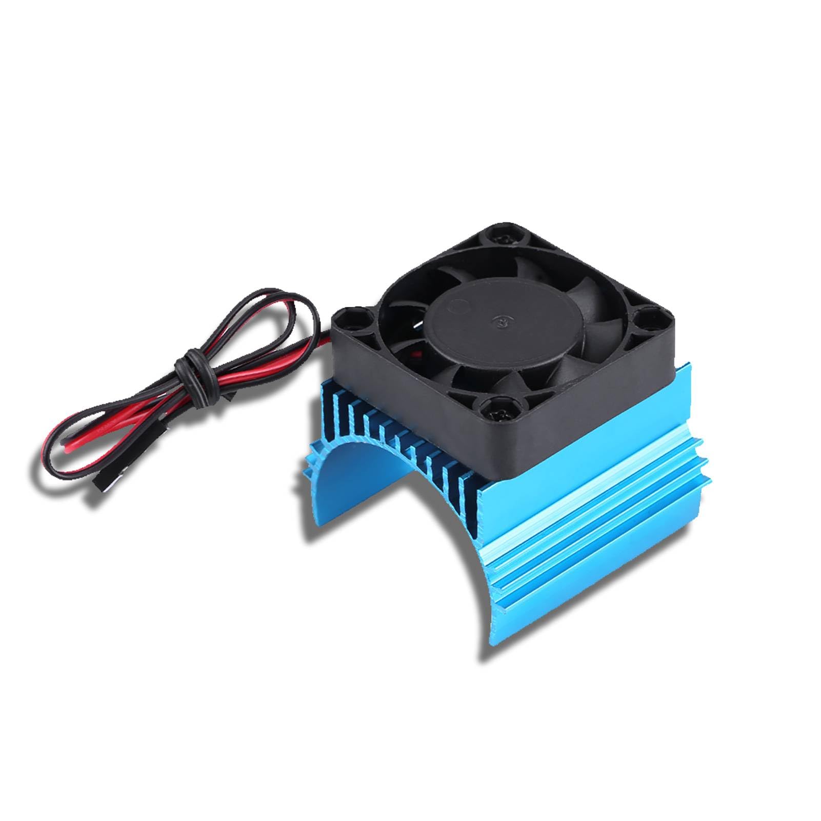 RC Cooling Fin, RC Brushless Engine Motor Cooling Fan 45x45x40mm/1.8x1.8x1.6in Lightweight RC Electric Motor Heatsink for 1/10 RC Car