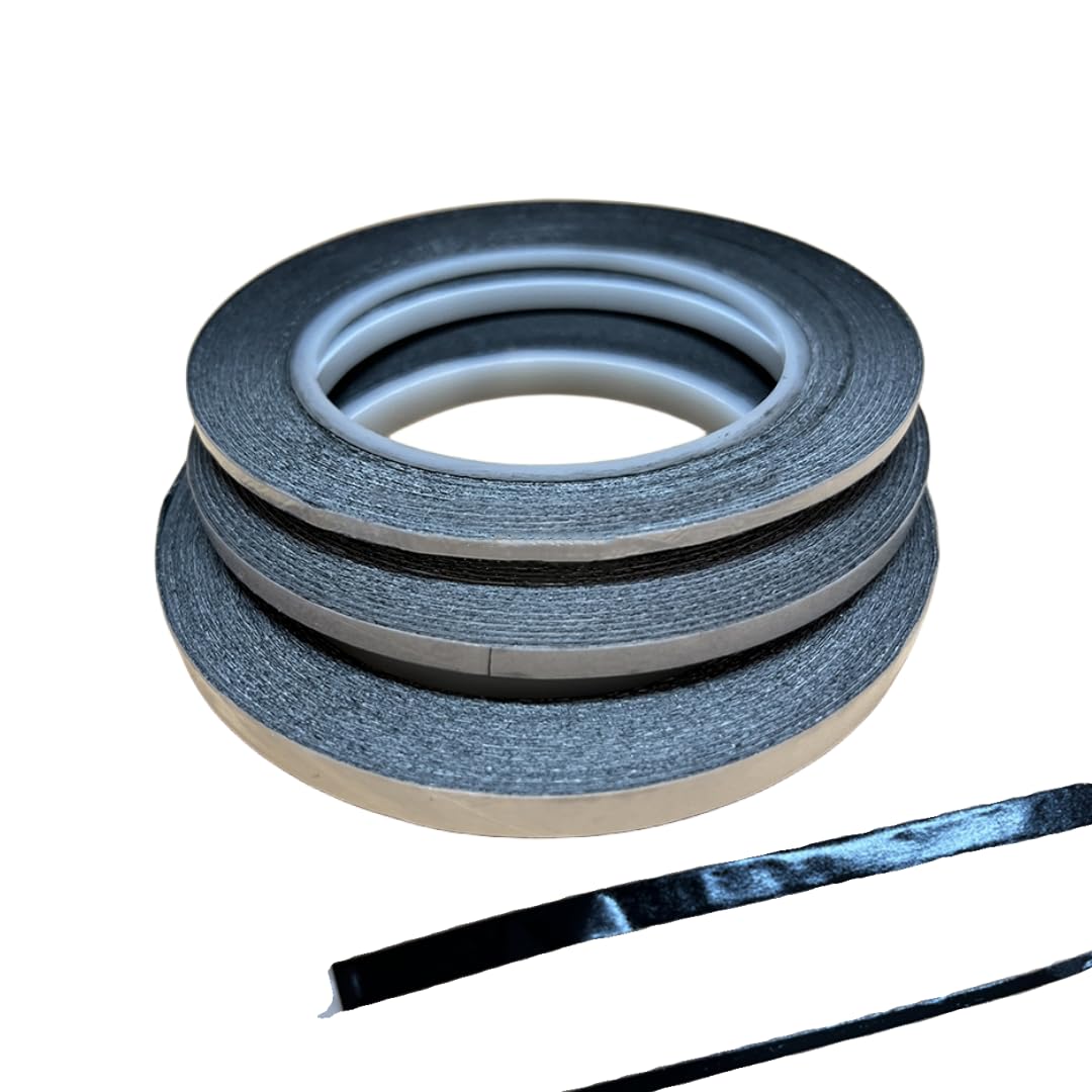 8mm x 25m Double-Sided Carbon Conductive Tape, 82 Ft (25m) Length, 3~40mm Width, SEM, EDS Electron Microscope consumables(Non Woven Fabric Substrate, 8 mm Width)