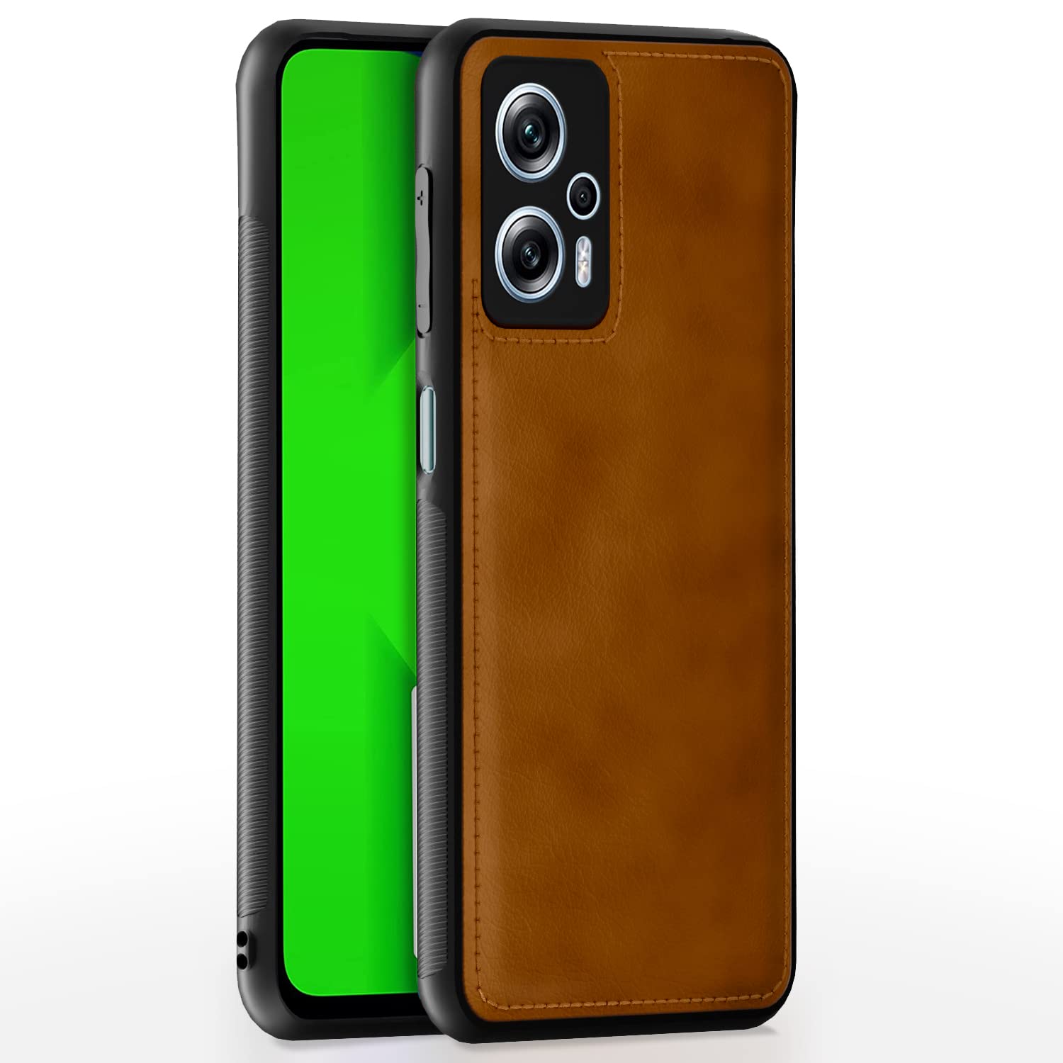 Pikkme Redmi K50i 5G Back Cover Flexible Faux Leather Super Soft-Touch Bumper Case Lightweight Slim Camera Protection Cover (Brown) (B0D355SP5K) Amazon Price History, Amazon Price Tracker