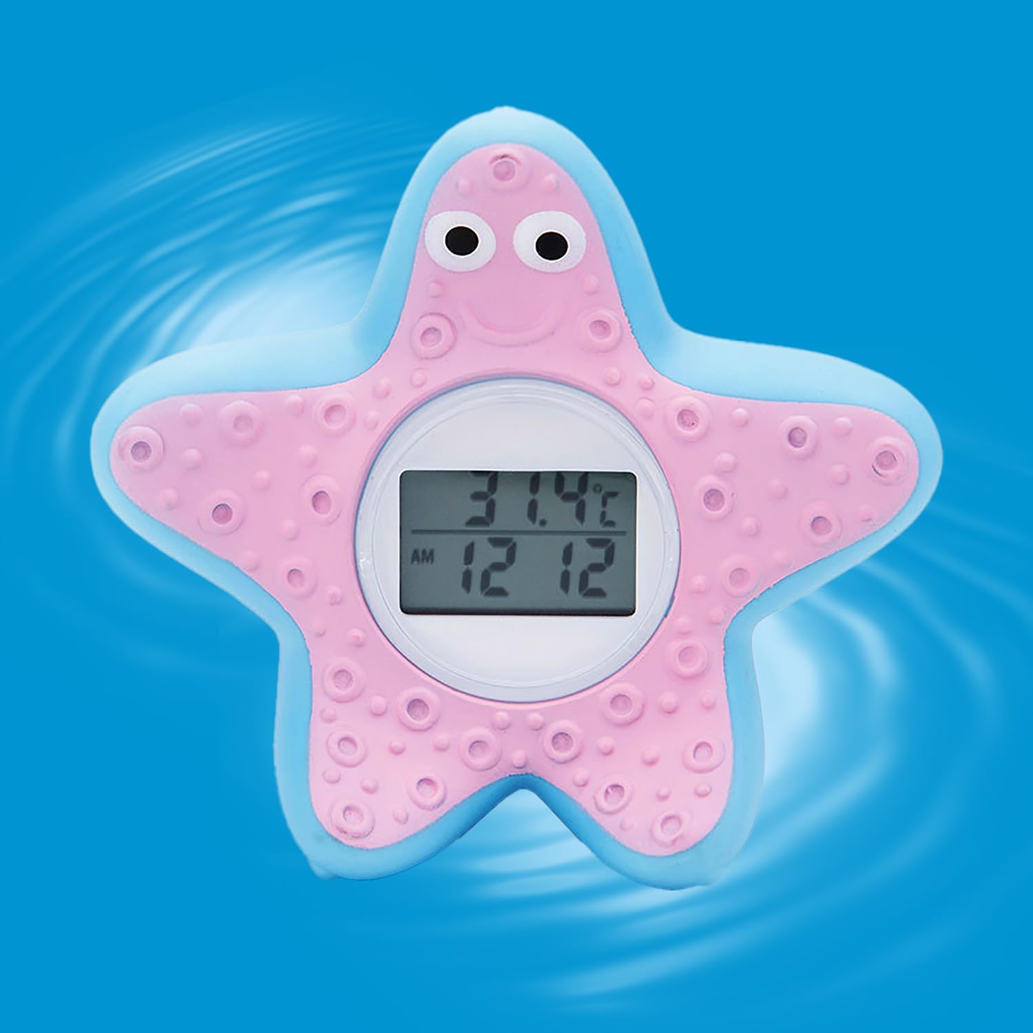 Swimming Pool Thermometer with Digital Display for Temperature, Baby Bath Thermometer Floating Toy, Safety Water Temperature Thermometer for Bathtub