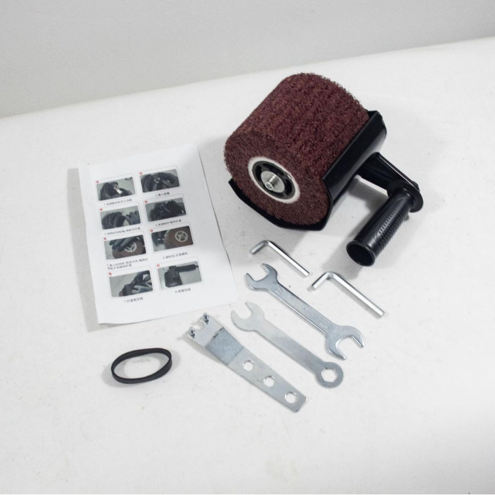 Robusto set accessori per lucidatura per smerigliatrice angolare M 10 in lega con ruota da 4, 7 pollici per progetti metallo, legno e artigianato Accessori per lucidatura professionale