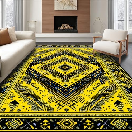 ODIKA Flatwoven Area Rug 2x3 ft, Artistic Minimalist Geometric Arrangement,