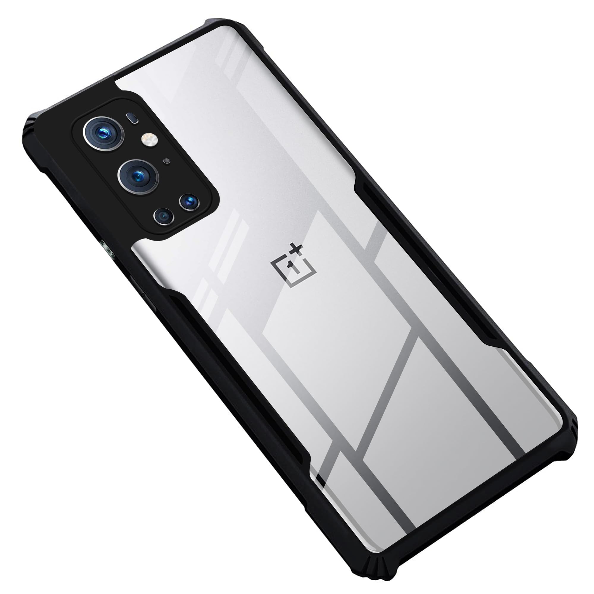Mr. Case Back Cover Case for OnePlus 9 Pro 5G | HybridShield Transparent Glass Back | Camera Protection - Black Bumper & Transparent Back (B0CVQQ4G7X) Amazon Price History, Amazon Price Tracker