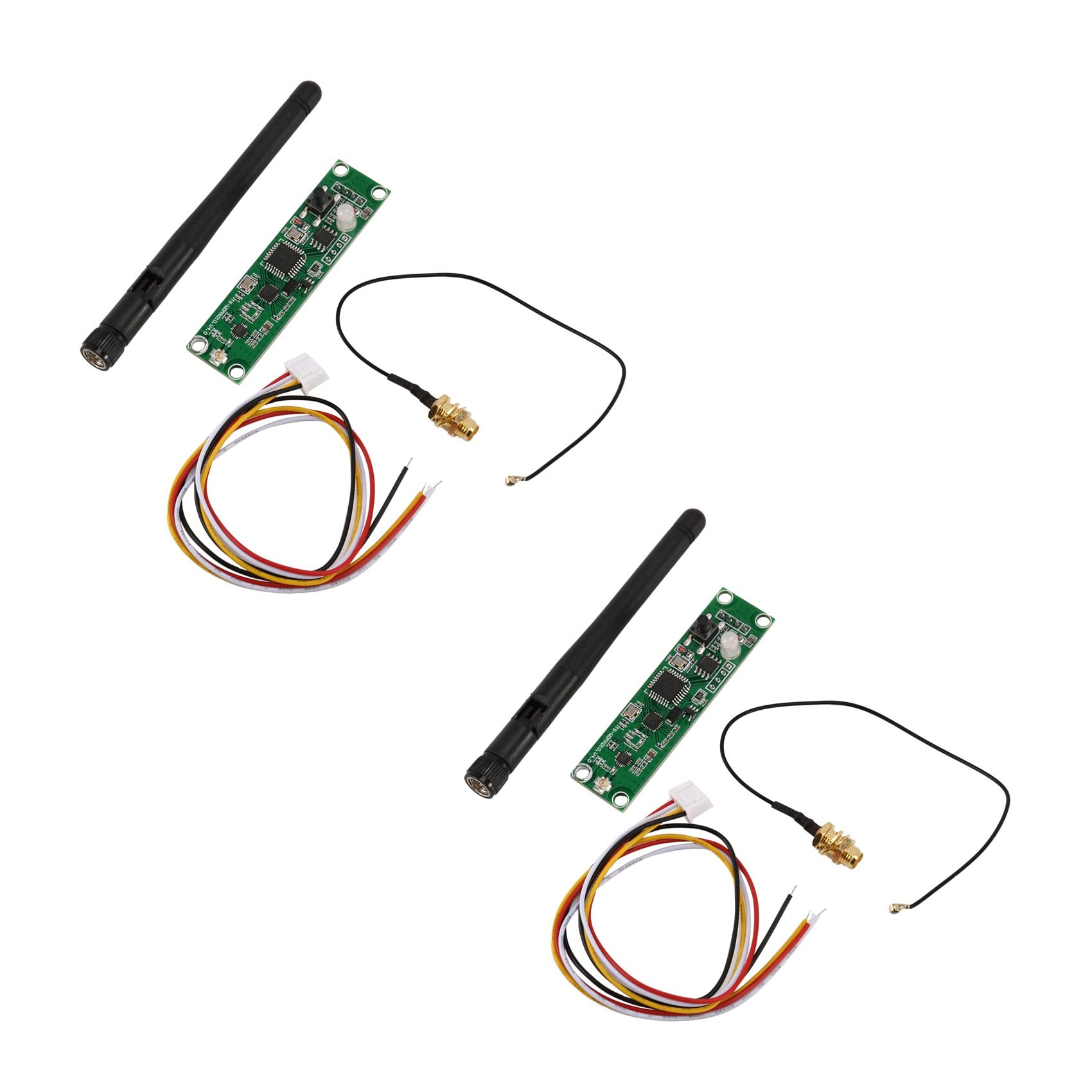 Jnchdghwa 2X DMX512 2.4G LED Wireless Light Module LEDs PCB Transmitter Receiver with Controller Antenna