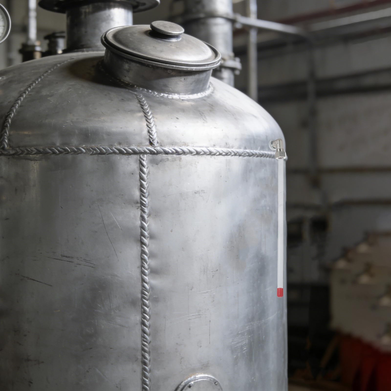 SHINEOFI Präziser Wasserstandsanzeiger aus Kunststoff mit L-förmiger Struktur für Kontinuierliche und Genaue Messung im Frischwassertank und Landwirtschaftlichen Reservoir