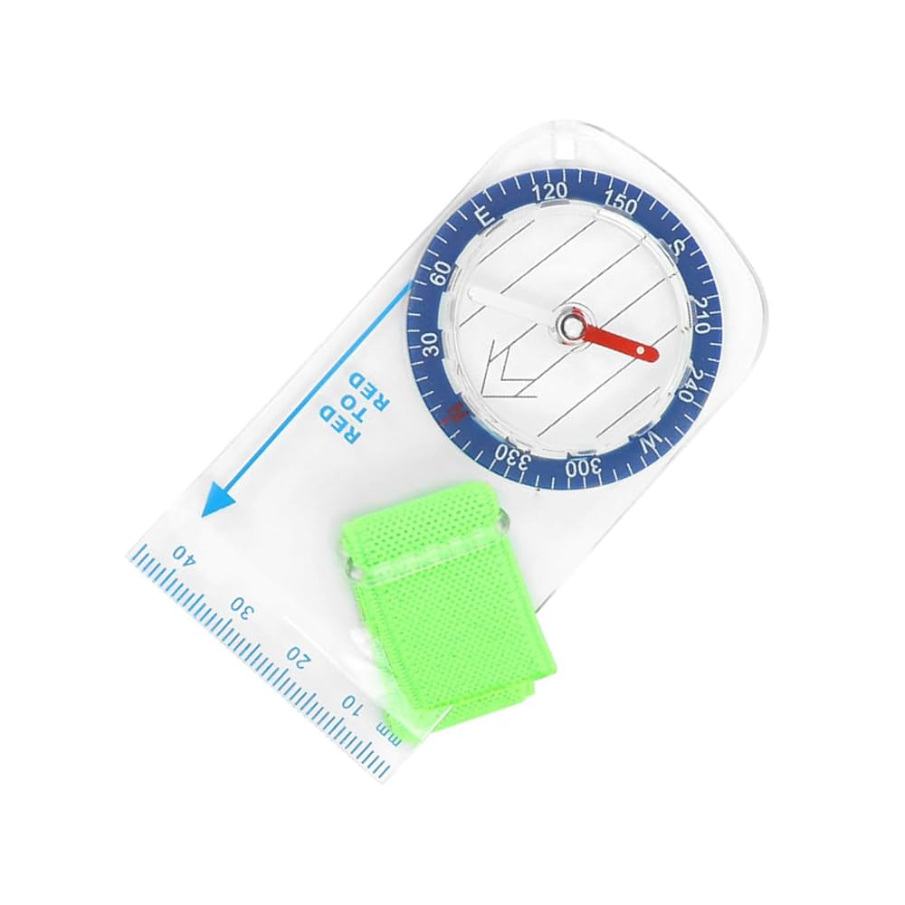 Orientation Compasses, Hiking Navigation Map Scale Ruler Compasses, Multifunctional Magnifier Compasses For Map Reading