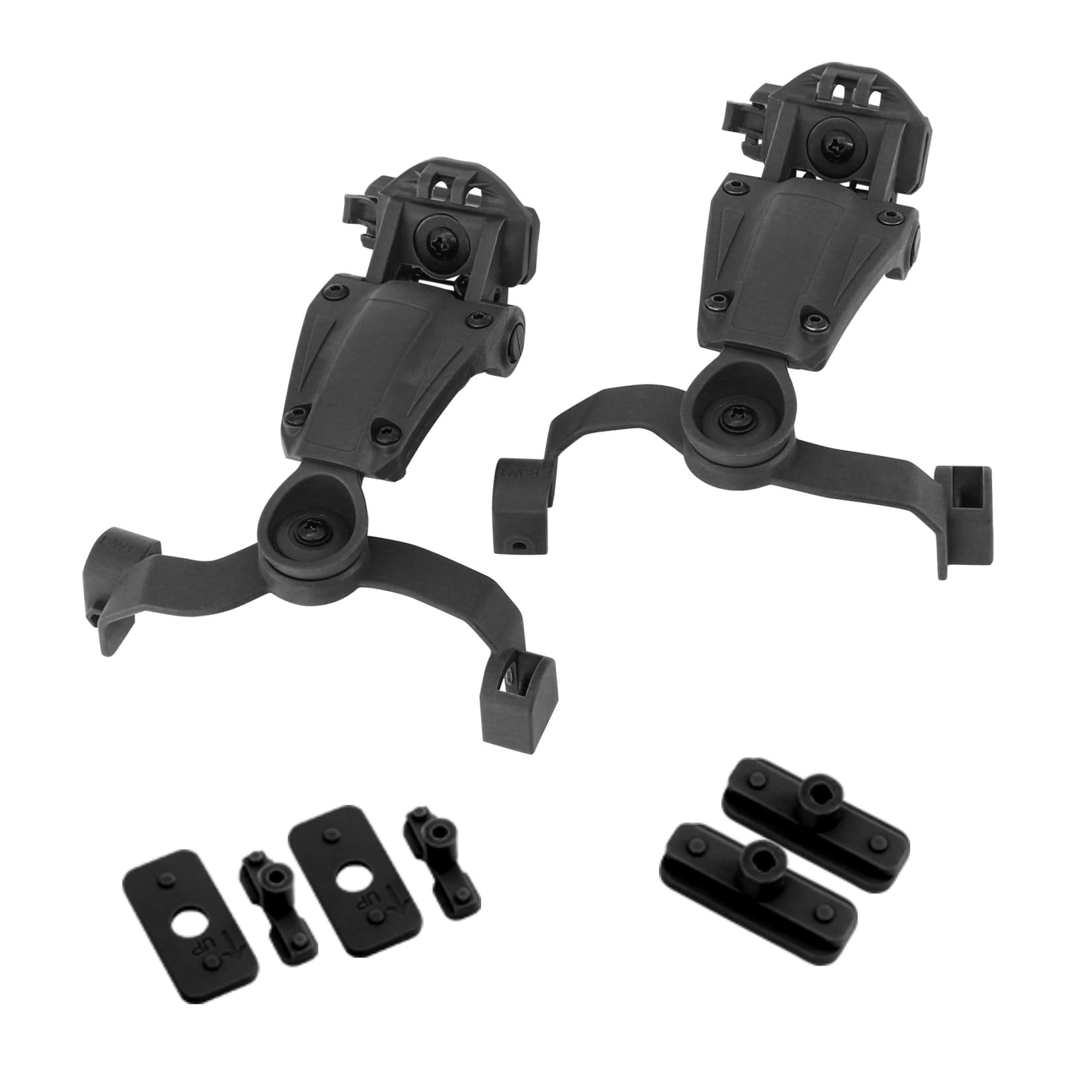 HEARFALCOMTactical Earmuffs Helmet Rail Adapter for MTEK Rail/ARC Rail/Wendy 2.0 3.0 Rail Helmet, for Walker's Razor Ear Muffs