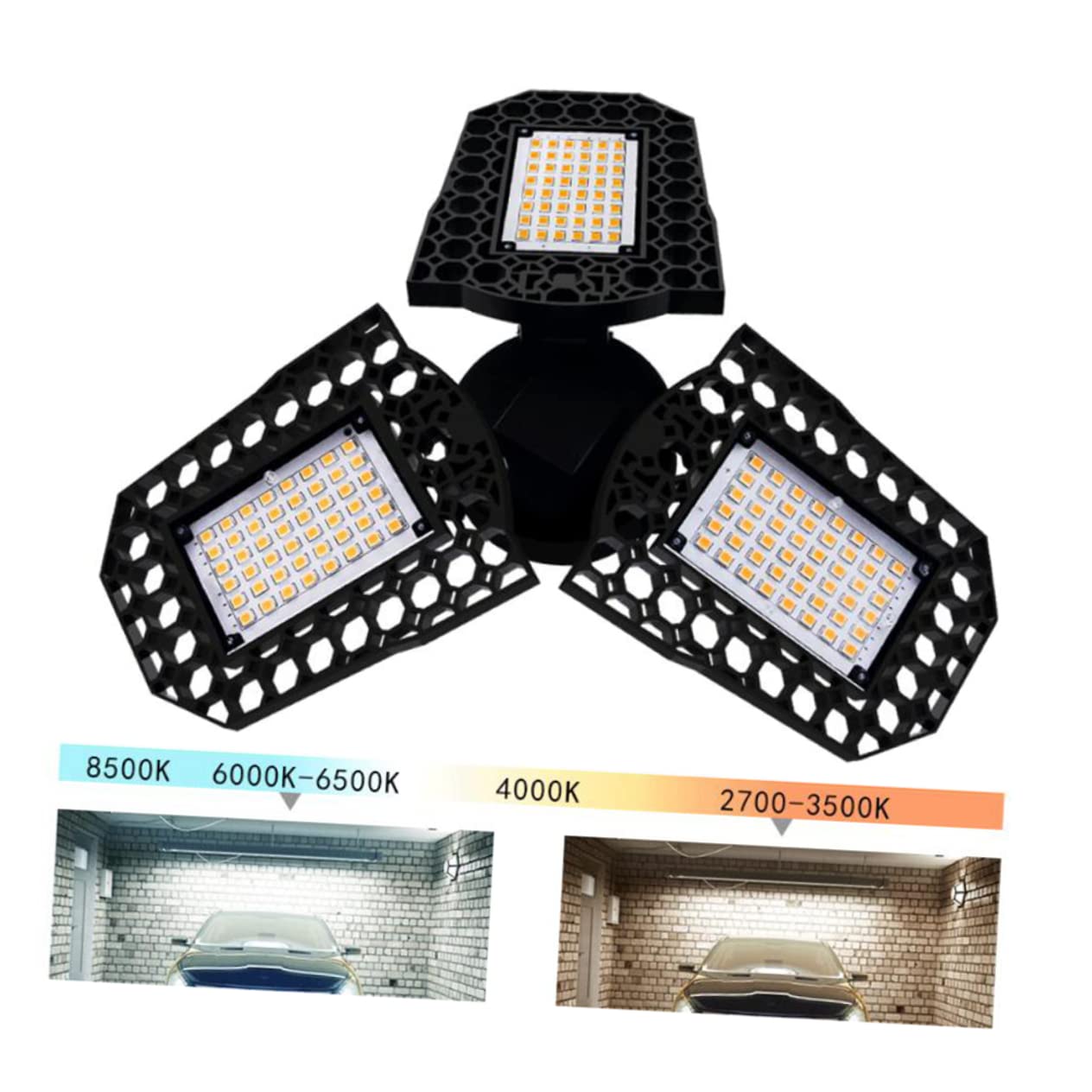 ARTIBETTER Outdoor Flood Folding Light Motion Lights Outdoor Led Work Light Outdoor Motion Outdoor Security Lights Ceiling Light Garage Light Deformation Lamp Warehouse Lights