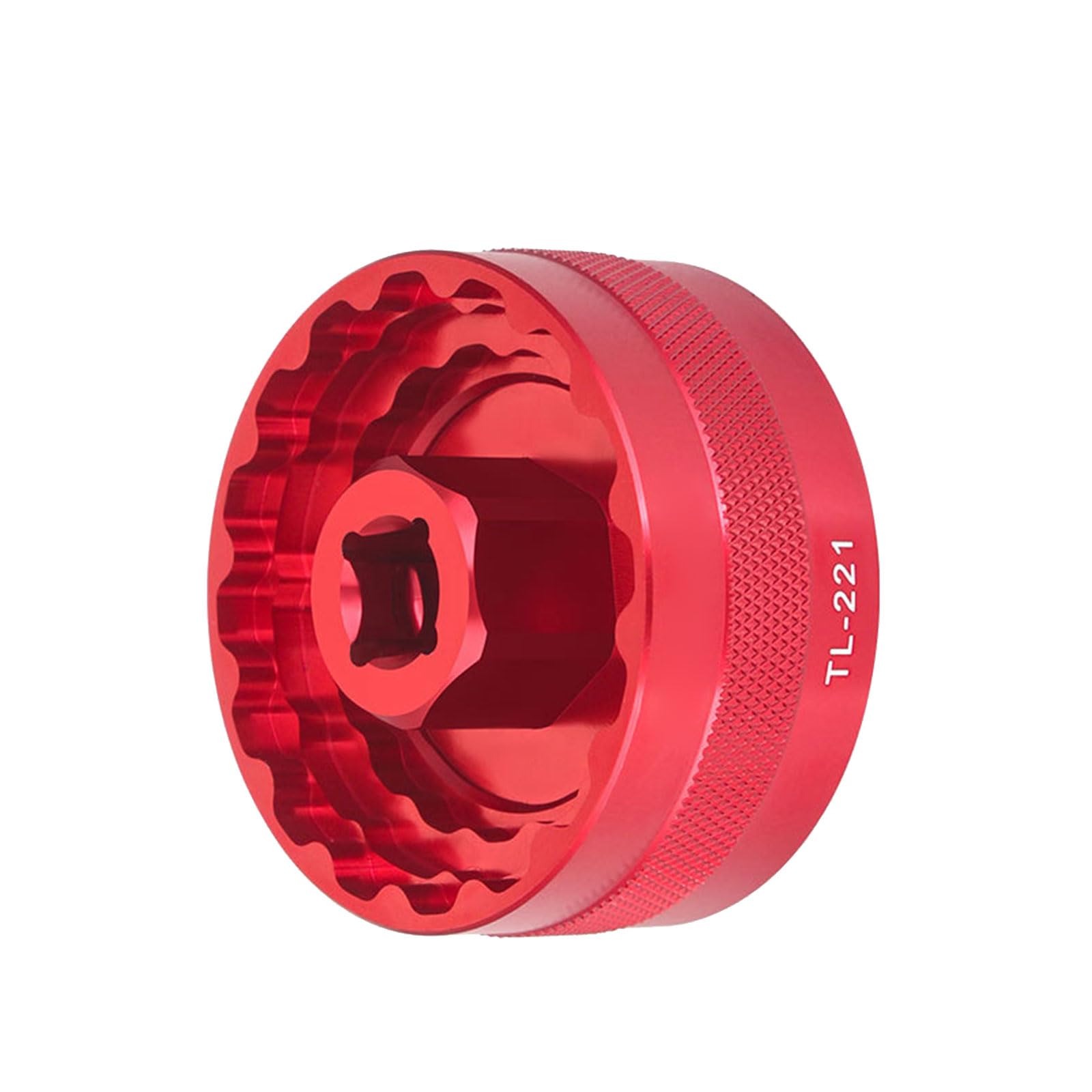 Pffiocix Men's Red Universal Bicycle Bottom Bracket Remover And Installer Tool With Compact Portable Design For Efficient Repair