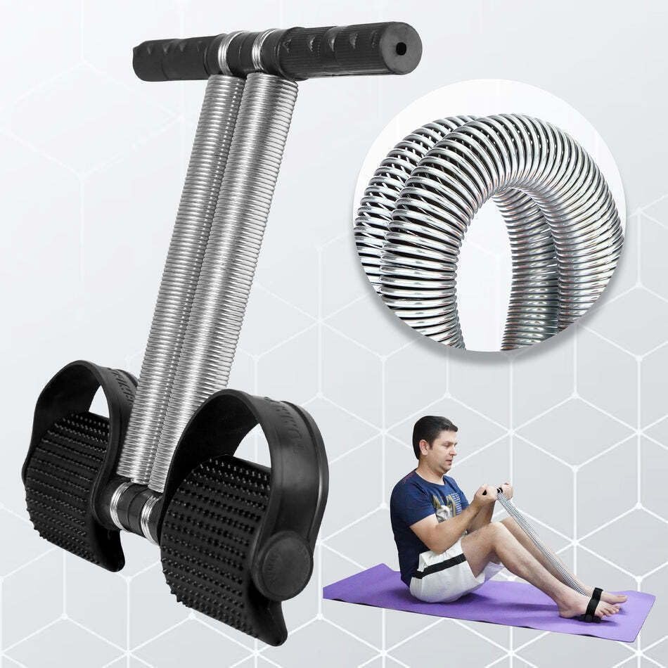 Affective Tummy Trimmer with Double Spring Burn Calories-162 Ab Exerciser (Black)-picture-19