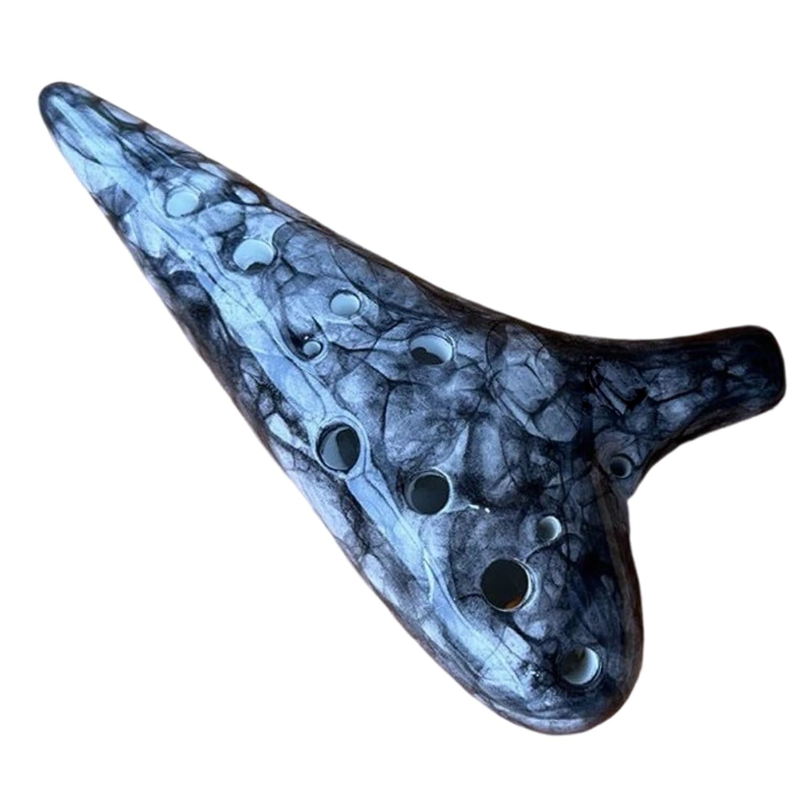 Ocarina Standard Ocarina in Do Alto a 12 buche per principianti | Leggero e portatile con un tono pieno(Black)