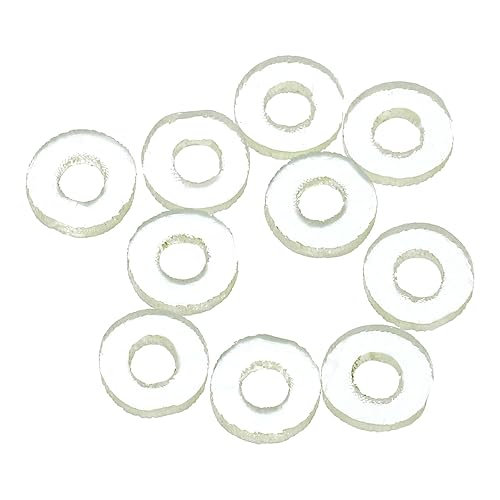 uxcell 10 arandelas planas de poliuretano, 0.197 in de diámetro exterior de 0.079 in de identificación, 0.039 in de grosor, redonda, de poliuretano,