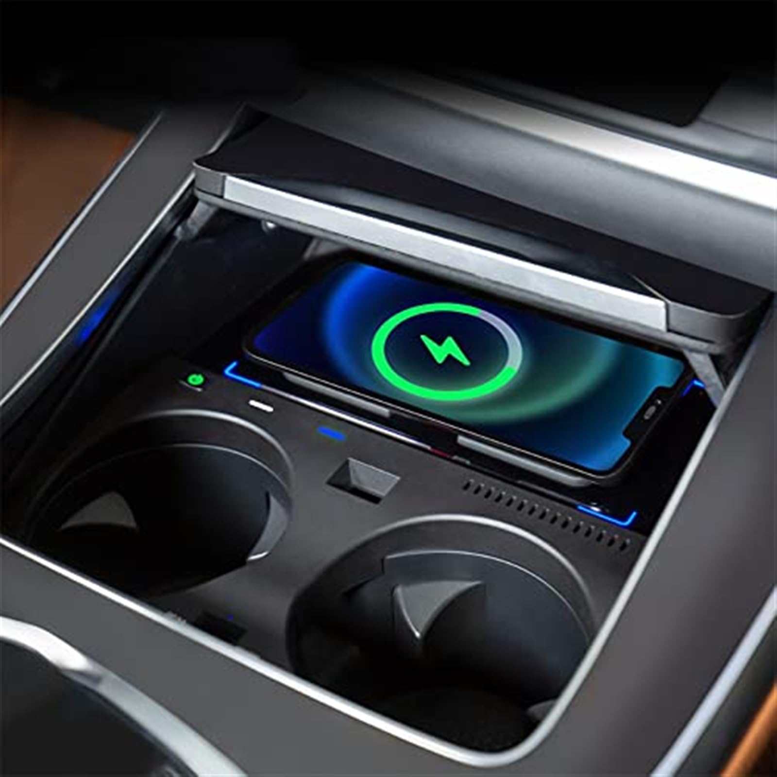 Bezprzewodowa ładowarka samochodowa 15 W uchwyt do ładowania Qi do telefonu, dla BMW, X5 G05 X6 G06 2019-2021 podstawka z panelem szybkiego ładowania, dla Samsung Samochodowa płyta ładująca