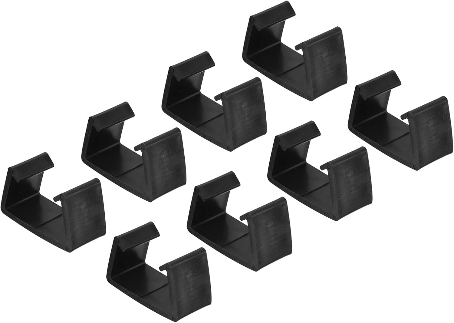PATIKIL Patio Furniture Clips, 8 Pack Sofa Clamps Fixed Buckle Rattan Chair Fasteners for Outdoor Garden, Black