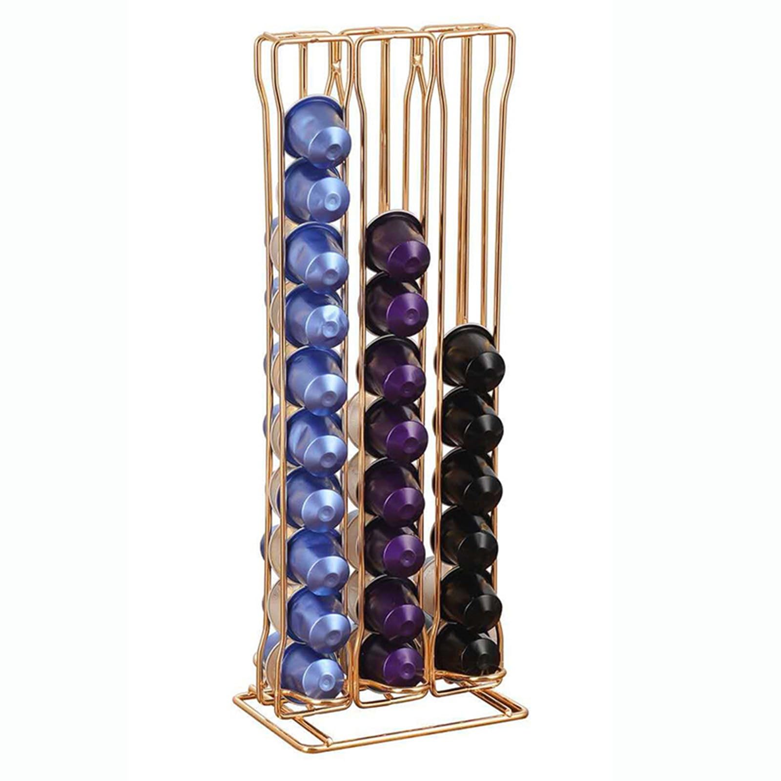 YWLUUOO Stylish Modern Coffee Organizer Rack Rotating Coffee Holder Storage Rack Organizer Stand Rotatable Display Shelf Home Decor