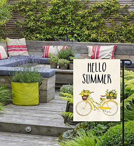 Eiazuiks Summer Garden Flag Floral Spring Double Sided Vertical Rustic Farmhouse Yard Seasonal Holiday Outdoor Decor 12×18 Inch Ef096 #TOP3