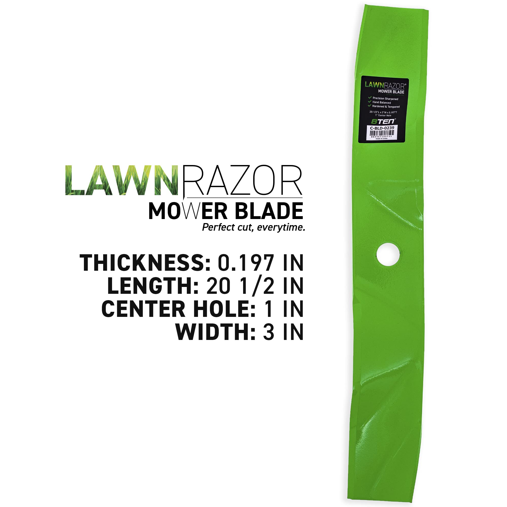 Amazon.co.jp: 8TEN LawnRAZOR ブレード Exmark Lazer Z Vantage