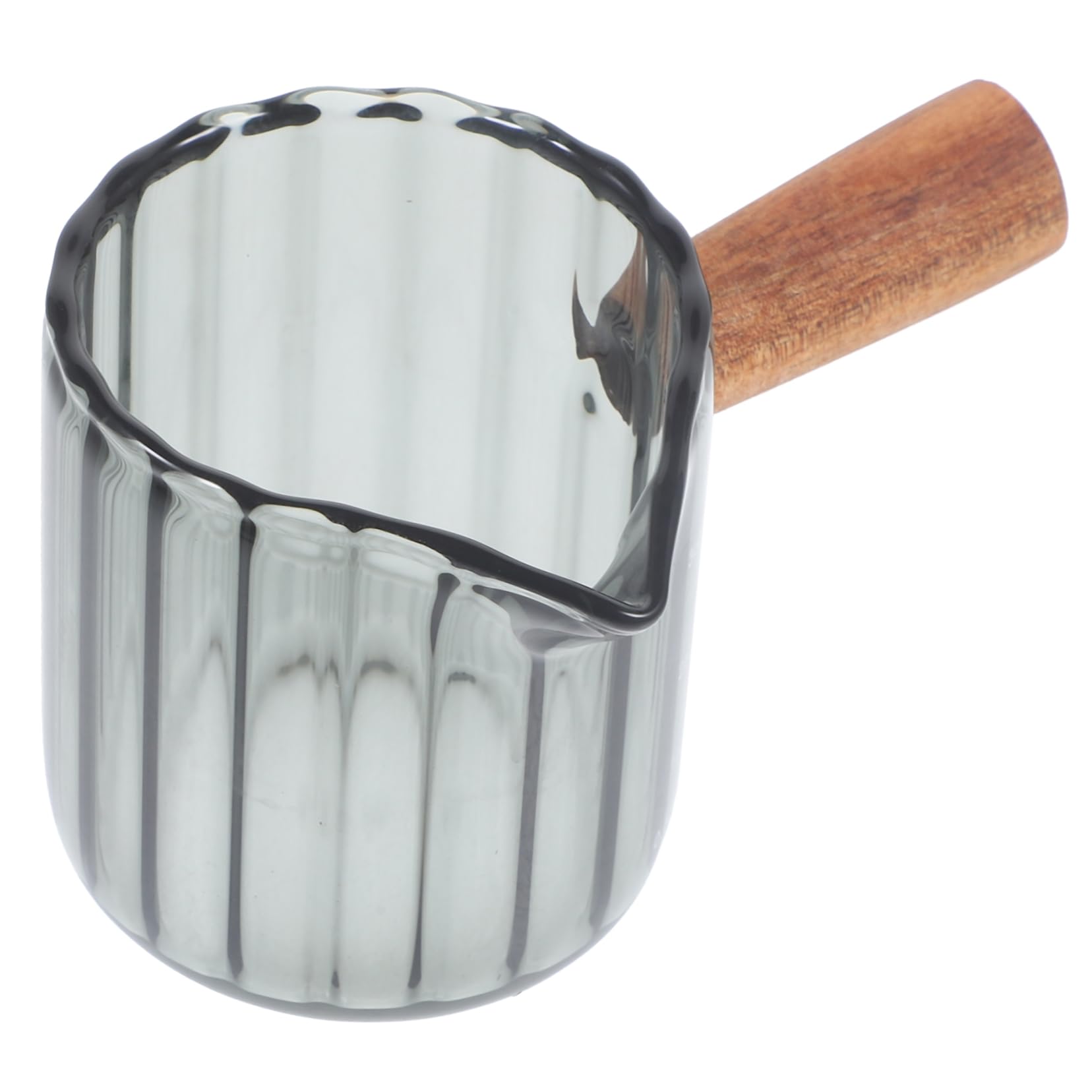 TOPBATHY 5piezas Taza Medidora De Vidrio Espresso Asa De Jarra De Medición Para Café y Leche Para Hogar Cafetería y Restaurantes