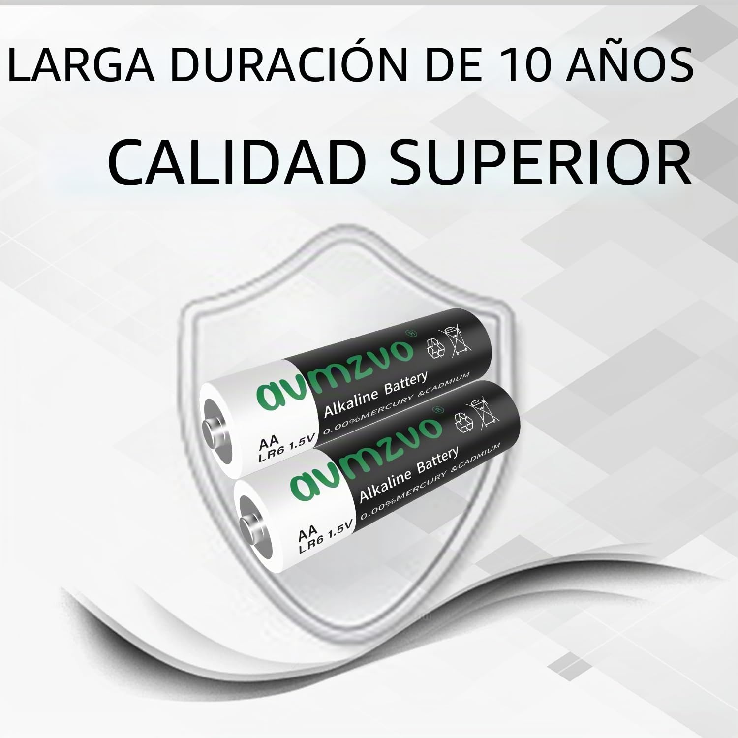Pilas AA, LR6 1,5V, Potentes, 400 pilas alcalinas, potencia duradera, Pueden usarse para juguetes, alarmas y otros dispositivos electrónicos【10 años de garantía】