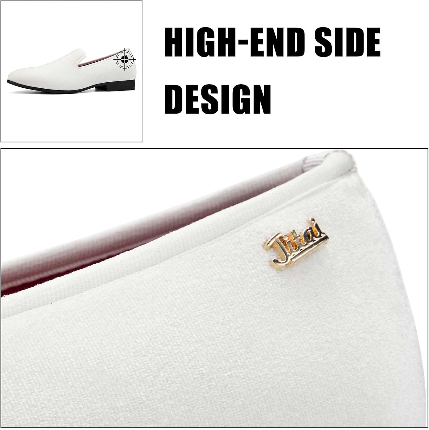 JITAI Men Loafers Slip-On Shoes for Men Fashion Dress Shoes Tuxedo Shoes - Image 4