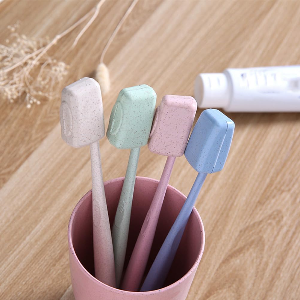 Amosfun 4pcs Travel Toothbrush Cover, Waterproof Toothbrush Caps - Image 3