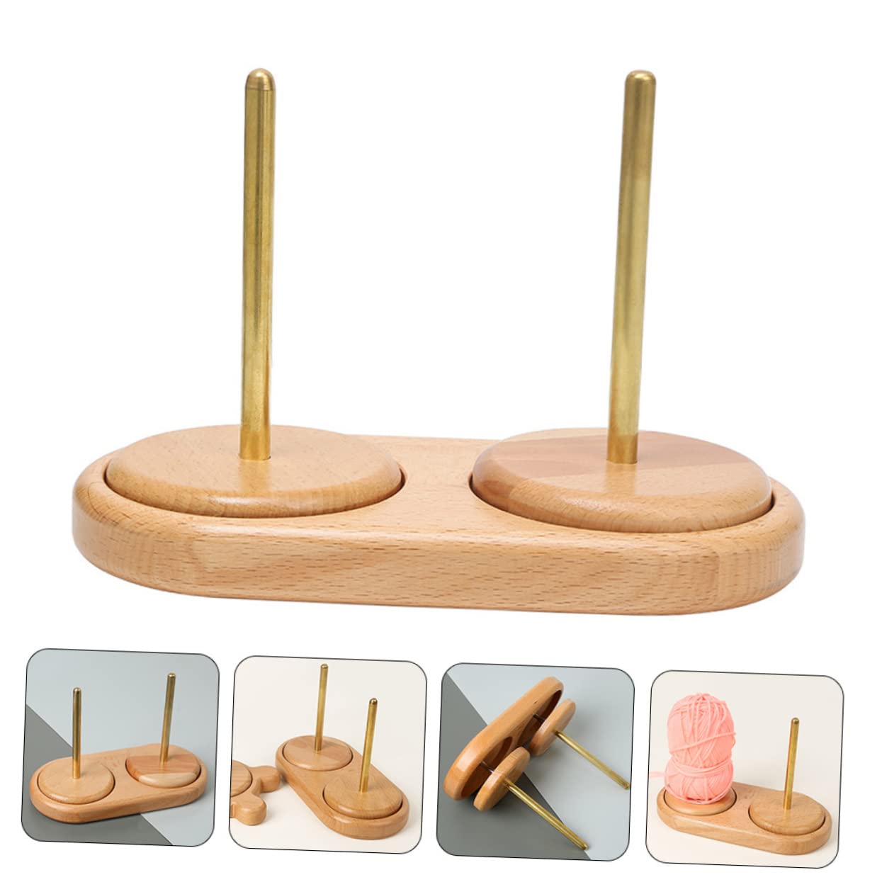 Porte-Fil Bois Support De Bobine pour Fils à Coudre Et Cordons De Design Compact Et Pratique pour Organiser Votre Matériel De Couture Et Loisirs Créatifs