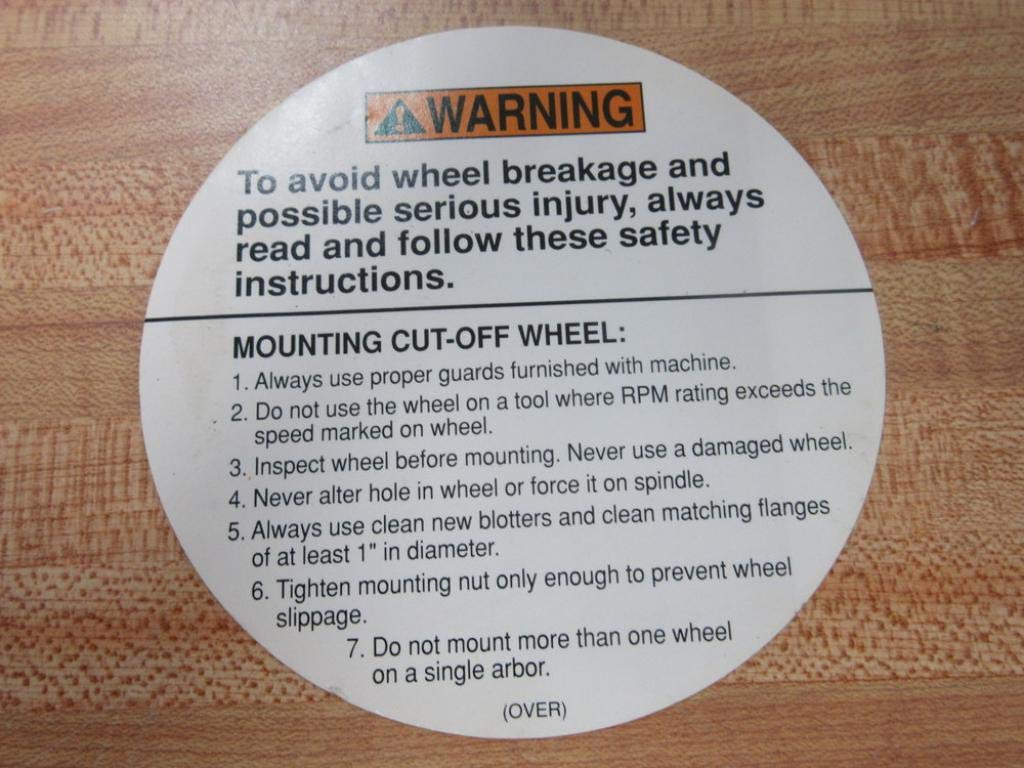 Norton 66243510680 Cut-Off Wheel 4" x 1/8" x 3/8" (Pack of 5)