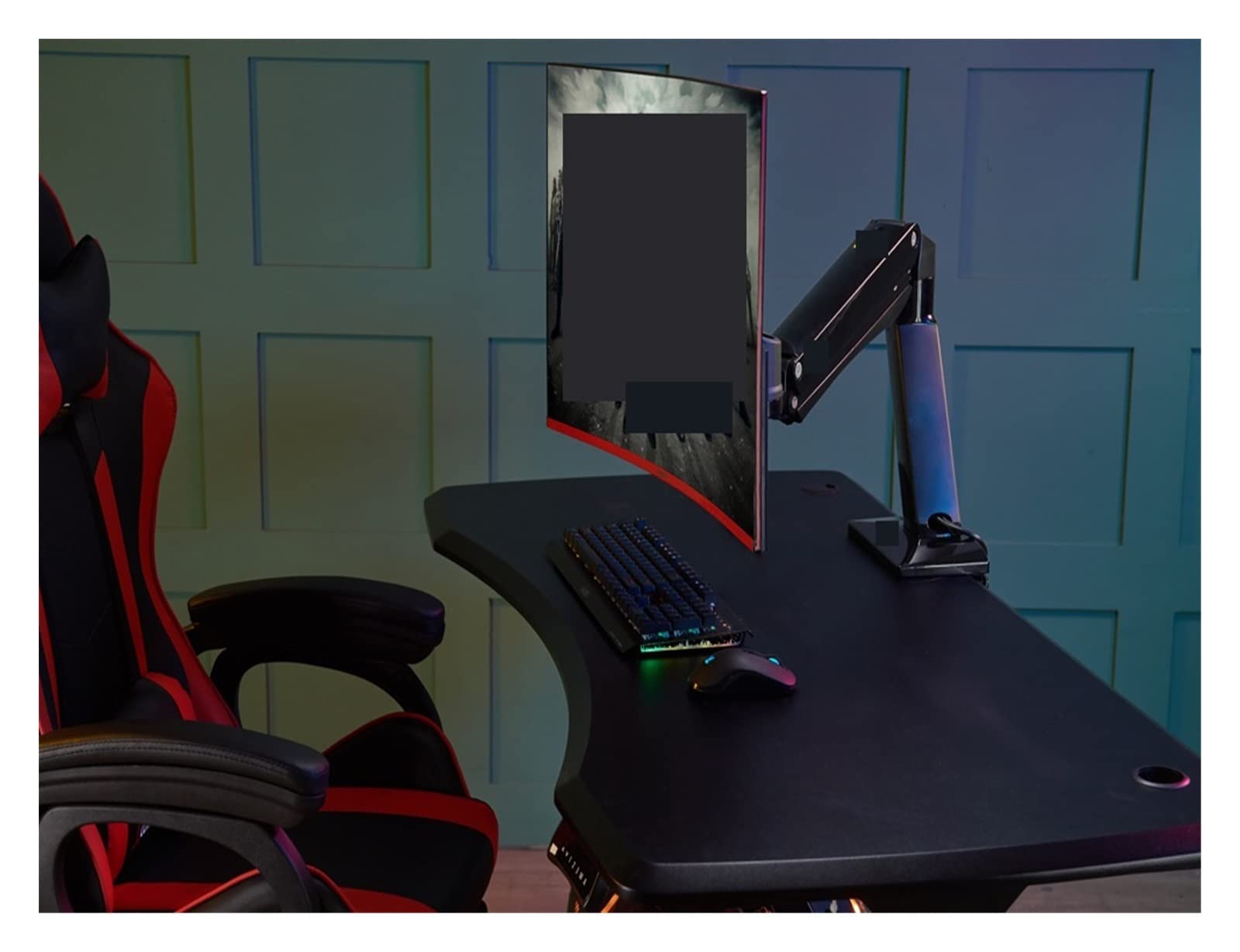 Uchwyt do monitora, Sprężyna gazowa 24-42 Cal mocowanie telewizora LED LCD pełnoekranowy uchwyt monitora obciążenie ramienia 2-15kgs 75/100mm Monitor stojak na biurko