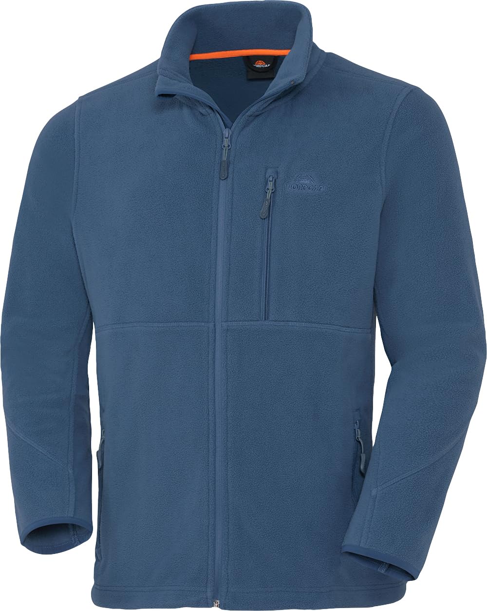 NORDCAP Fleecejacke für Damen und Herren mit Stehkragen, schnelltrocknende Sportjacke mit 3 Taschen, wärmende Übergangsjacke in Regular Fit, Gr. S-3XL