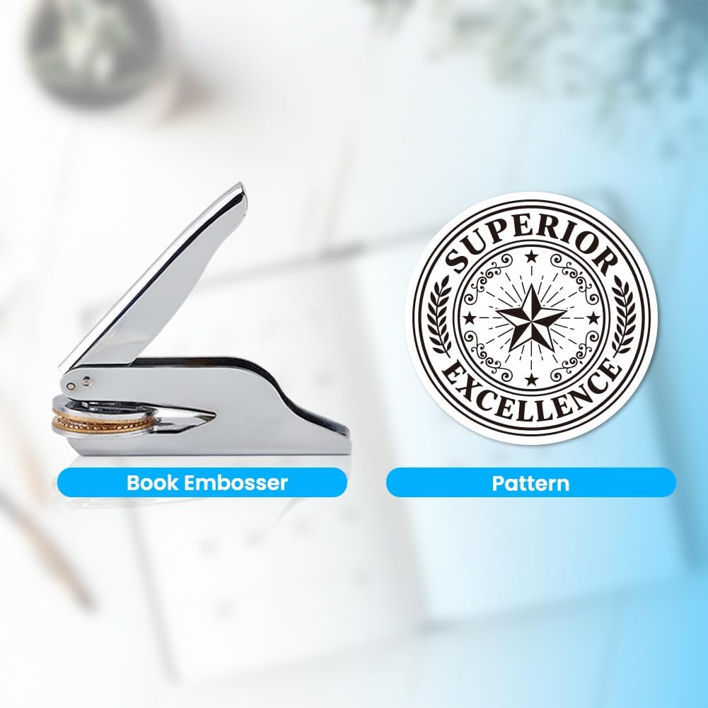 ANATTASOUL Superior Excellence Book Embosser Personalized for Book Lovers image 2