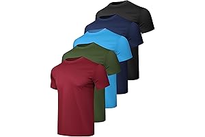 Mens Moisture Wicking T Shirts Quick Dry