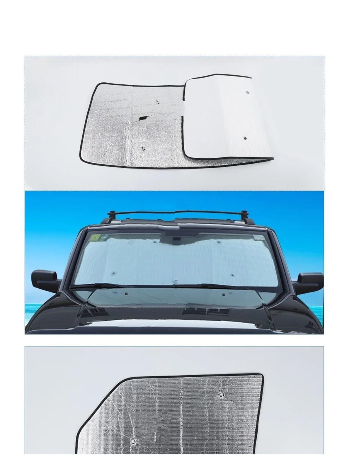 Parasol Parabrisas Cubierta Parasol Parabrisas Delantero Trasero Coche Protección Para Visera Ventana Para Jeep Para Grand Para Commander 2006 2007 2008 2009 2010