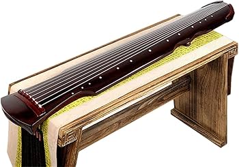 高級 中国箏 お琴 古琴　7弦　収納袋付き Amazon | pisipe 弦楽器セット 古箏 古琴 中国の古琴 老桐ギ材