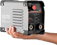 Vista 1 de Mini máquina de soldadura – 110V 130A ARC MMA soldador portátil con pantalla digital, inversor IGBT, soporte de electrodos y abrazadera de trabajo