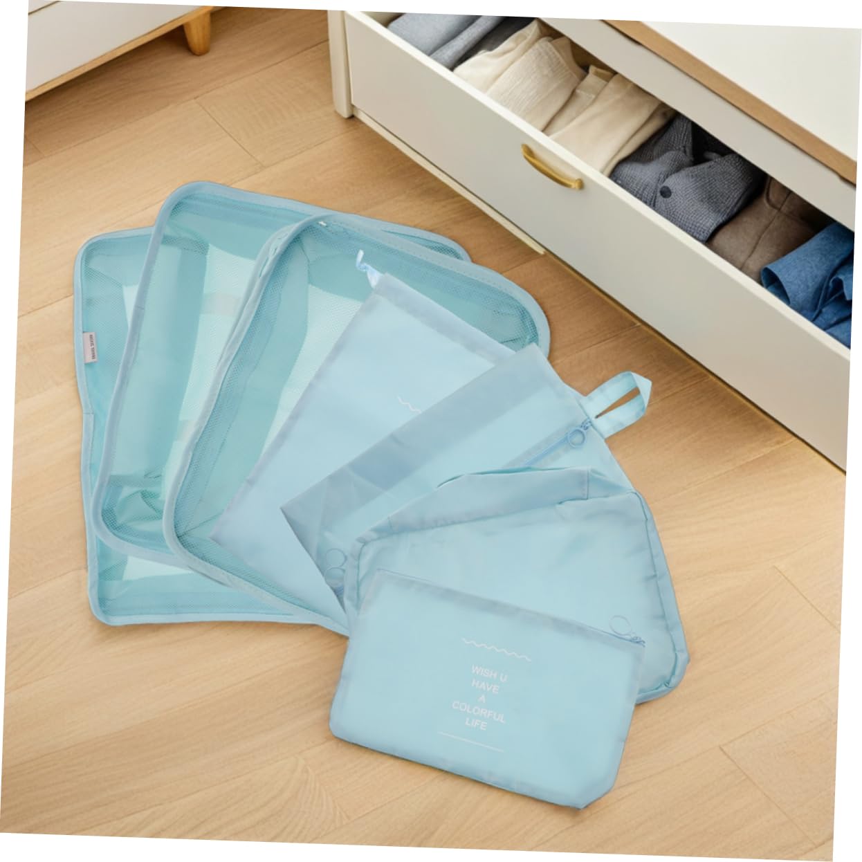 Beavorty Set 14 Pezzi Cubi da Viaggio Leggeri Oxford Design Multicompartment per Organizzatori Valigia, per Viaggi Lunghi e Vacanze