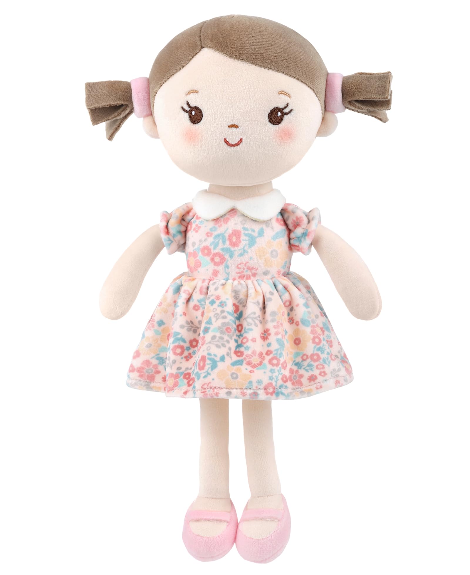 GAGAKU Bambola di peluche morbida per bambine - Il mio primo regalo di bambola per bambine, bambine e neonati, bambola di pezza lavabile in lavatrice