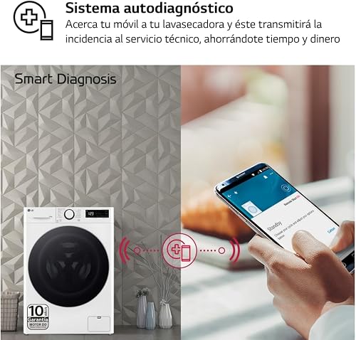 Washer - Dryer LG F4DR6009A1W 1400 tr/min 9 kg - 8