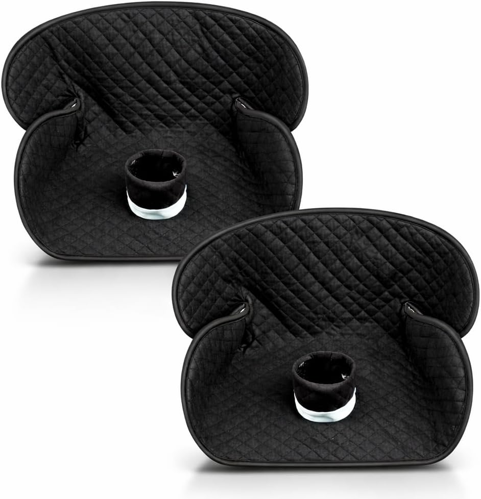 Car Seat Protector for Potty Training 2 Pack,Waterproof Car Seat Liner Toilet Training for Baby Infant Toddler, Piddle Pads Cover Car Seat Pad for Strollers & Carseat (Black)