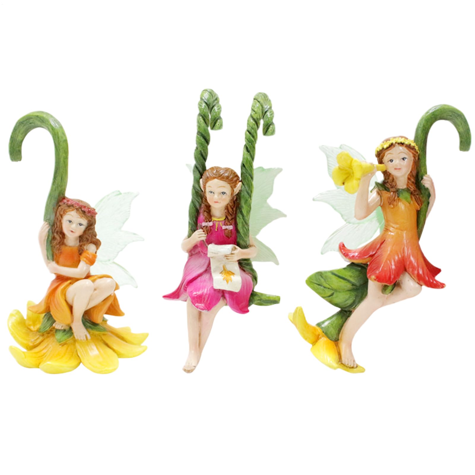 Figurines de jardin féerique lot de 3 suspensions créatives cadeau jardinage