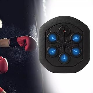 Boxing Machine, Boxing Reaction Target Boxing Machine, Boxing Machine Wall Mounted, Music Smart Boxing Target Adult Boxing Machine Trainer, with Gloves for Reflexes Release Stress
