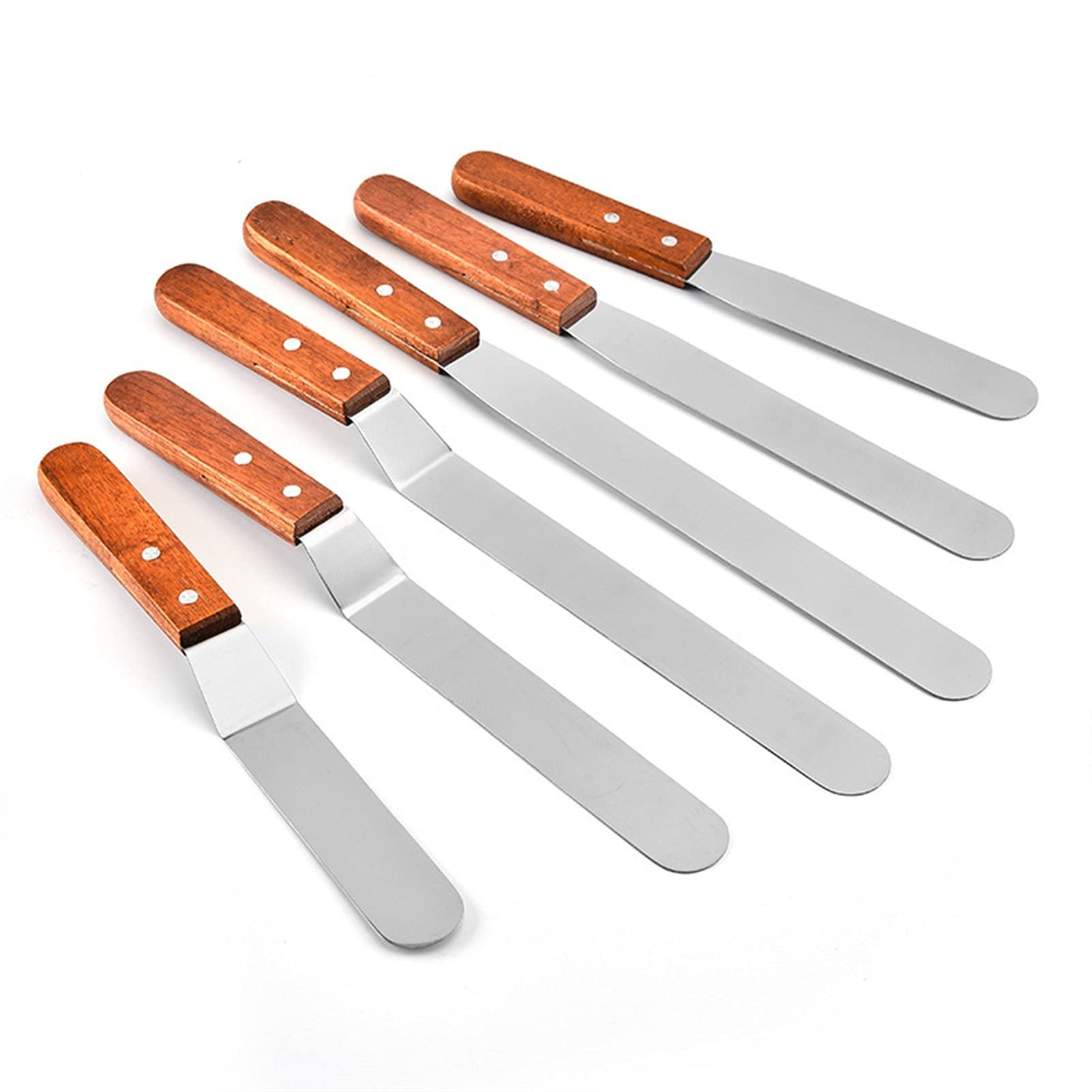 Espatula Cocina Espátula de pastel de acero inoxidable con PÁGINAS Manejar Mantequilla multiusos Glaseado Espátula Pastelería Herramienta Pastel Decoración de pastel Espátula Espátula Espatula Reposte
