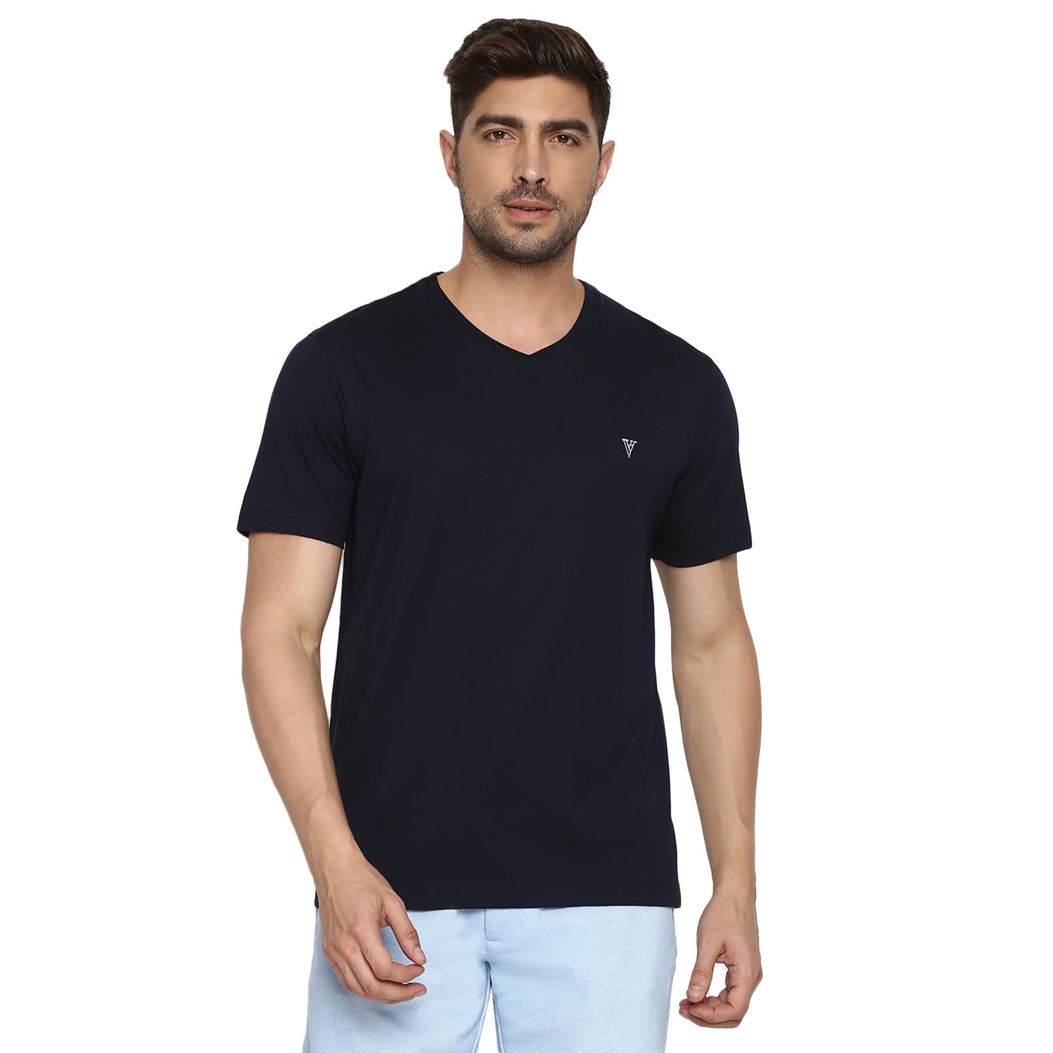Van HeusenMen's Cotton Regular Fit T-Shirt